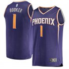 Camiseta Devin Booker 1 Phoenix Suns Icon Edition Púrpura Hombre